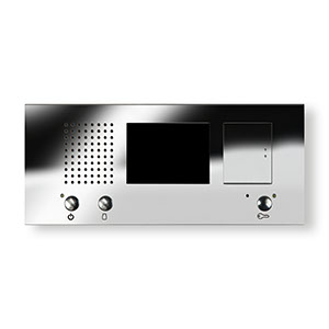 531FPV-M 1 button 3.5 inch colour flat plate video - mirror finish