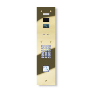 5DDPPN-S Digital dial entrance unit with PinNet reader - brushed stainless