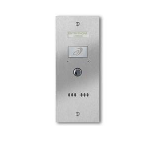 9200/1F-S 1 button stainless steel entrance panel - flush