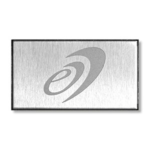92LI-LOGO Entryphone stainless steel logo in frame brushed stainless steel