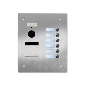 92Q/B6-S 6 button stainless panel