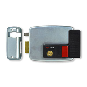 CISA-KB-LH Cisa electric lock, left hand, button and Key both sides (11931-60-2)