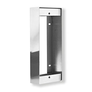 MF/1-M Mirror stainless steel frame 1 button Audio