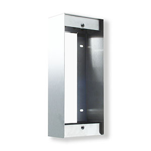 MF/1-S Stainless steel frame for 1 button Audio