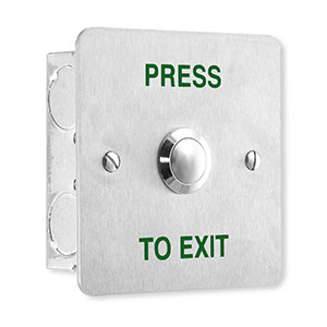 PB-P/EXT/F Push to exit stainless steel flush
