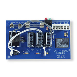 PCC-DA97-R PCB for audio PSU unit with 2 LEDs + lock relay