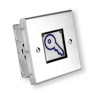 PN4RF-S PinNet reader - flush - brushed stainless