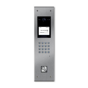 QVDDPPN-S Digital dial entrance unit with PinNet reader - brushed stainless
