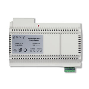 QVP1 Q Series DIN mounted power supply for up to 32 phones - DC 1.5A