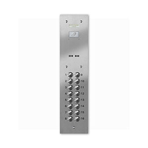 VRD/A16-S 16 button laser engraved entrance panel - stainless steel