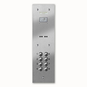 VRD/A8-S 8 button laser engraved entrance panel - stainless steel