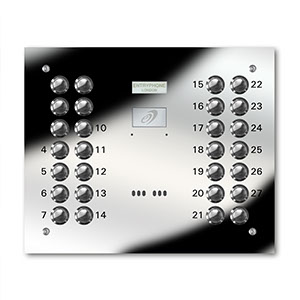 VRD/C28-M 28 button laser engraved entrance panel - mirror stainless