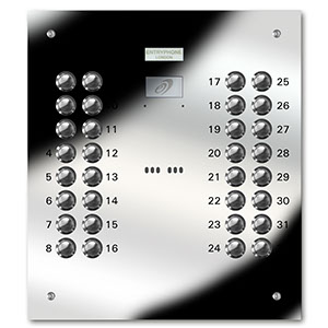 VRD/C32-M 32 button laser engraved entrance panel - mirror stainless
