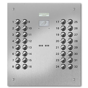 VRD/C32-S 32 button laser engraved entrance panel - stainless steel