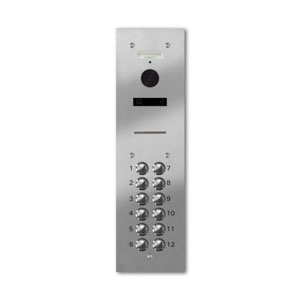 VRQD/A12-S 12 button laser engraved entrance panel - stainless steel