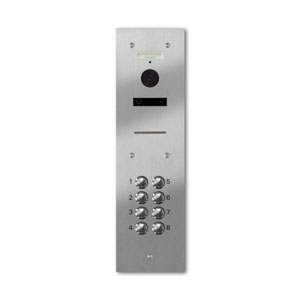 VRQD/A8-S 8 button laser engraved entrance panel - stainless steel