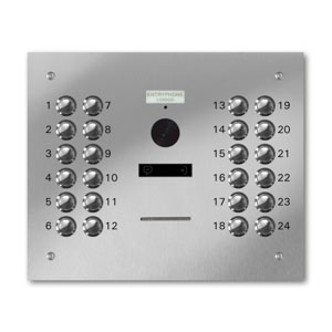 VRQD/C24-S 24 button laser engraved entrance panel - stainless steel