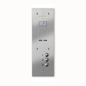 VRS/A3-S 3 button laser engraved entrance panel - stainless steel