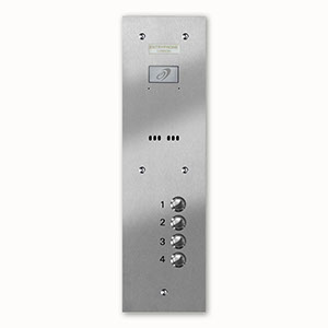 VRS/A4-S 4 button laser engraved entrance panel - stainless steel